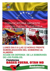 Convocatoria a favor de Venezuela