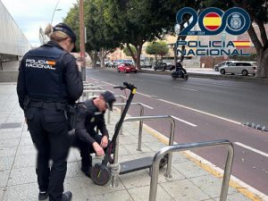 Policia Nacional robo de patinetes en El Ejido