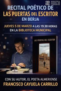 Recital de Francisco Cayuela en la biblioteca de Berja