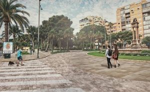 SOLICITUD 2% CULTURAL PARQUE NICOLÁS SALMERÓN Render Fuente Los Peces