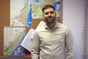 Zacarías Lekal en el Ayuntamiento de Roquetas