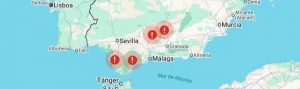 Zona afectada por Leonardo mapa