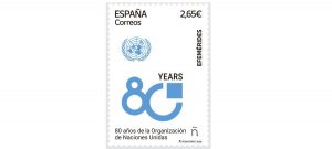 Correos lanza un sello que conmemora el 80º aniversario de Naciones Unidas