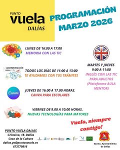 Punto Vuela PROGRAMACIÓN MARZO 2026