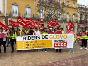 CCOO Almeria concentración GLOVO