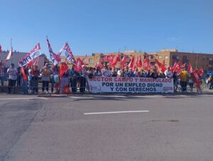 CCOO UGT protesta manipulado