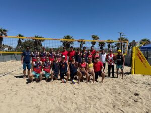 Entrenamientos Jugadores y jugadoras en el Delta del Andarax