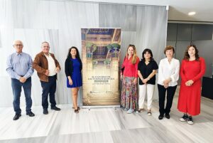 Amigos Alcazaba-Maite Perez, Tania Fábrega y Fco Verdegay con los cuatro ponentes