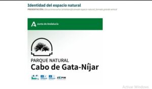 Cartel Parque Natural Cabo de Gata