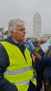 Luis en la concentración de 11F