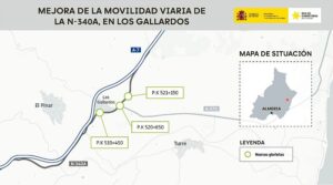 Mejoras viarias Los Gallardos plano