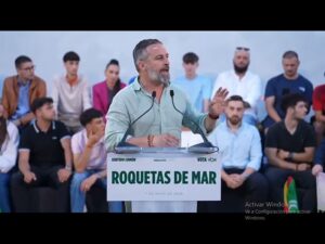 Santiago Abascal VOX en Roquetas de Mar elecciones ancaluzas