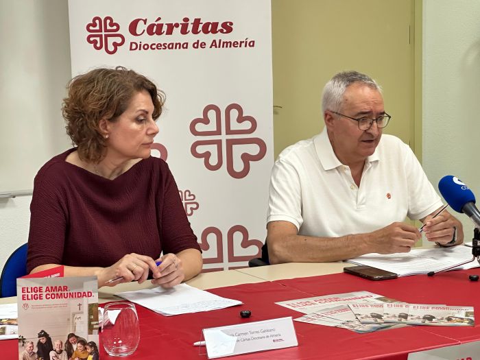 Cáritas Diocesana de Almería  M. Carmen Torres Directora_Juan Antonio Plaza_ Delegado Episcopal