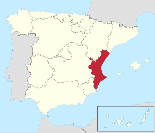Comunidad Valenciana mapa