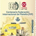 Correos emite un sello que conmemora el centenario de la Federación Internacional de Filatelia