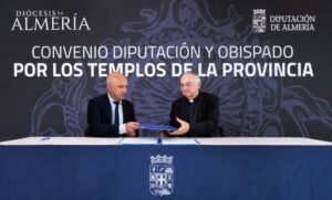 El obispo y el presidente de la diputación provincial