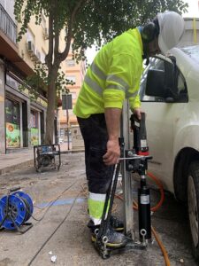 Instalación sensores aparcamiento