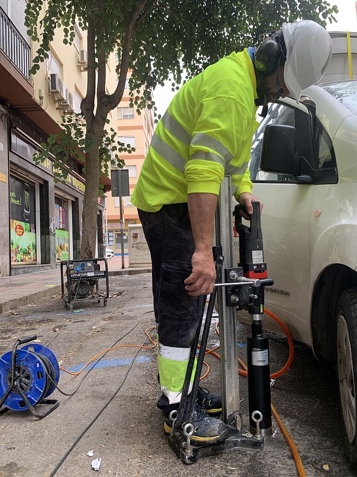 Instalación sensores aparcamiento