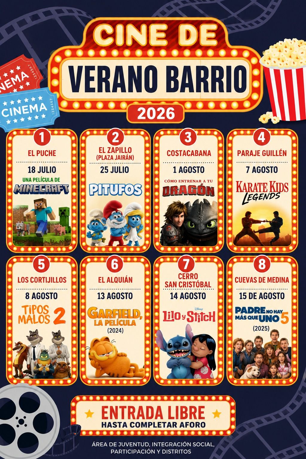 Almeria cine de verano programa