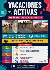 Cartel Vacaciones Activas