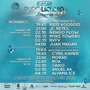 Cultura-Puro Latino 2026 Horarios