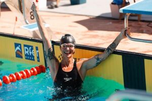 participación de nuestros nadadores Trini Marcos y Manuel Buil en el Ctº de España de natación máster de Logroño 1