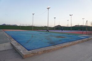 Carboneras pistas de pádel en el Complejo Deportivo “Las Marinicas” Estado actual