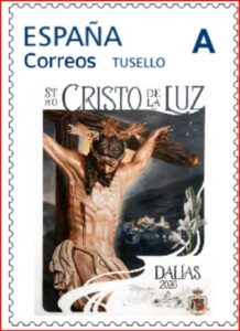 Correos sello Cristo de la Luz Dalias