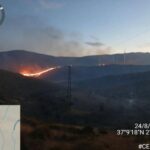 EMA Infoca indica que el incendio de Las TresVillas en Almería evoluciona favorablemente