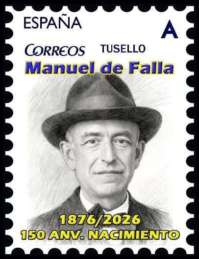 Sello Manuel de Falla