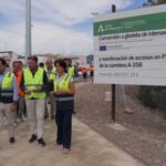 La Junta supervisa los trabajos de seguridad vial que se ejecutan en la A-358 a su paso por Berja