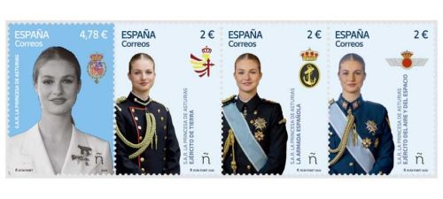 Correos sello Princesa de Asturias