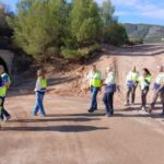 Dolores Martínez supervisa la reordenación de accesos de la variante de Fondón en la A-348