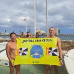 LOS   NADADORES ALMERIENSES  NACHO DOMINGUEZ Y MARIANO DE ABAJO, PARTICIPARON EN LA TRAVESIA DE RIBERIA-MARINA DE CEUTA