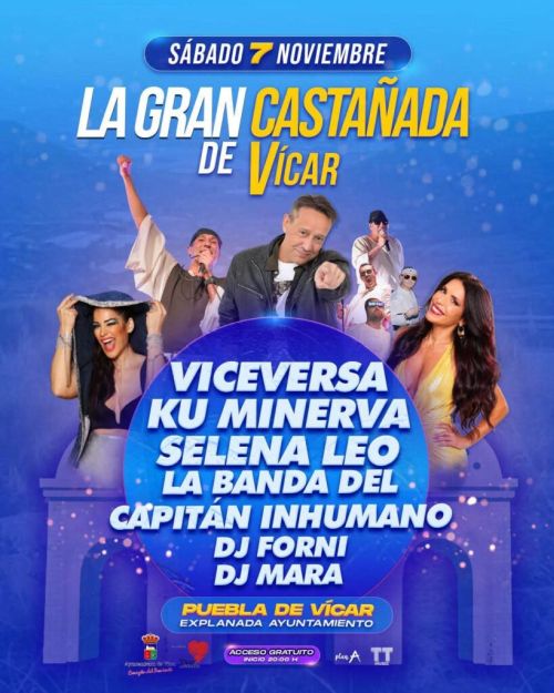 La Gran Castañada de Vícar regresa el próximo sábado 7 de noviembre