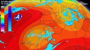 Mapa del tiempo Dana en Andalucia puente del Pilar 2026