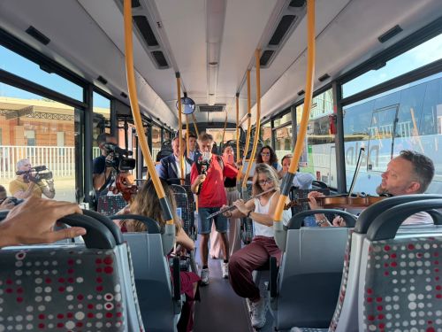 Semana Europea de la Movilidad arranca subiendo la música al bus I